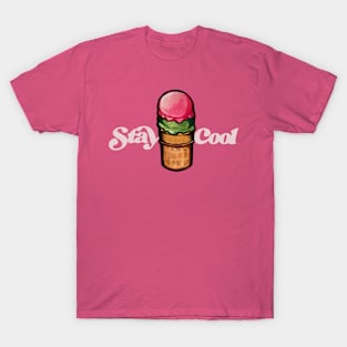 Stay Cool Ice Cream Scoops T-Shirt